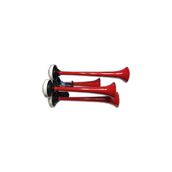 HİDO 24V Havalı Korna Kırmızı 4 Borulu Düz 349-392-440-532Hz 590B-24