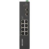 Hikvision DS-3T0510HP-E/HS 8 Port Gigabit 2X1GB SFP Uplink 110W 300 mt Poe Endüstriyel Switch