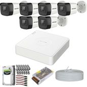 Hikvision Premium Set Haikon 1 TB 7/24 HDD 6 Kameralı Güvenlik Kamera Sistemi