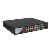 Hılook NS-0318P-130B 16 Port 10-100 Mbps 1 Port Uplink 1 Port SFP 250MT 130 W PoE Switch