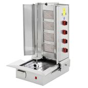 Himaksan Endüstriyel Doğalgazlı 4 Radyanlı Alttan Motorlu Döner Ocağı