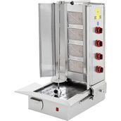 Himaksan Endüstriyel Lpg Tüplü 4 Radyanlı Alttan Motorlu Döner Ocağı