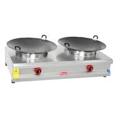 Himaksan Endüstriyel Lpg Tüplü Çift 55'lik Set Üstü Sac Kavurma Ocağı