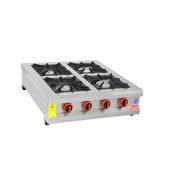 Himaksan HMK-SOG990 Endüstriyel Doğalgazlı Set Üstü Sanayi Tip Dörtlü 4 Göz Ocak