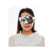 Himarry Gümüş Renk Kostüm Partisi Ekstra Parlak 15x10 cm Balo Maskesi