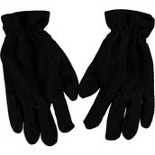 Hipatya Unisex Siyah Termal Kışlık Kaliteli Polar Eldiven - Standart - Karbon - Siyah