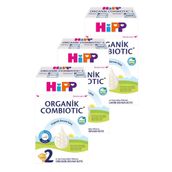 Hipp 2 Organik Combiotic 3x600 gr Devam Sütü