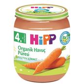 Hipp 4+ Ay 125 gr Organik Havuç Püresi Kavanoz Maması