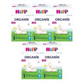 Hipp No:1 Organik Keçi Sütü Bazlı 5x400 gr 0-6 Ay Devam Sütü