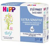 Hipp Ultra Hassas 3x52 Adet Yenidoğan Havlu