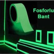 Hırdavat Karanlıkta Işık Veren Yansıyan 4 Metre Fosforlu Yeşil Şerit Bant 4 Metre
