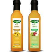 His Naturel Organik Yıllanmış Alıç ve Elma Sirkesi Doğal Fermantasyon 2'li Set 500 Ml.