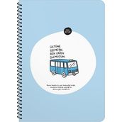 Hisli Şeyler A4 80 Yaprak Kareli Üstüme Gelmeyin Ben Zaten Dolmuşum Defter