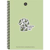 Hisli Şeyler Karizma Desen Var 100 Yaprak Çizgili Defter