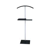 Hitit Dekorasyon Gümüş & Siyah Metal Dilsiz Uşak 45x26x115 Cm Polla