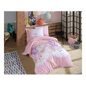 Hobby Magical Pembe Tek Kişilik Poplin Nevresim Takımı