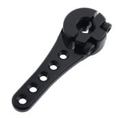 Hobbypark Metal Alüminyum Uzun 25T Servo Korna Tek Taraflı Direksiyon Kolu M3 Dişli RC Araba Kamyon Off Road Buggy Aksesuarları (Siyah)