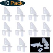 HobbyPark Naylon Mikro Kontrol Kornaları 20x11 mm RC Uçak Uzaktan Kumanda Köpük Elektrikli Park Flyers Parçaları için 4 Delik (10'lu Set)