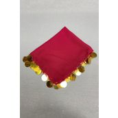 Hobigram Bordo Gold Pullu Lüx Halay Mendili