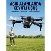Hobilinka Katlanabilir Çift Kameralı Drone ile Havadan Fotoğraf ve Video Çekimi - Çok Renkli - 1