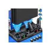 Hobimtek Ps4 Slim Pro Çift Fanlı Dikey Soğutucu Ve Kol Şarj Edici Ps4 Stand Soğutma Oyun Standı