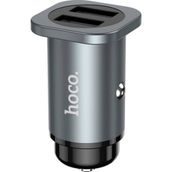 Hoco NZ4 Çift Gri USB 24 W Hızlı Şarj Araç Çakmaklık Şarj Adaptörü Oto Şarj Başlığı