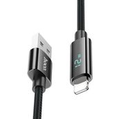 Hoco U125 1.2M Benefit Lightning Siyah Şarj Data Kablosu