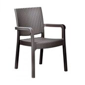 Holiday Troya 4'lü Kahverengi Rattan Sandalye