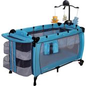 Holmer Maxi Comfort Eurostyle Dönenceli (MP3 Çalar) Oyun Parkı / Park Yatak - Mavi