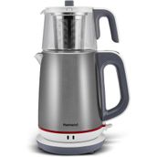 Homend Royaltea 1751H Cam Demlikli Inox Beyaz Çay Makinesi