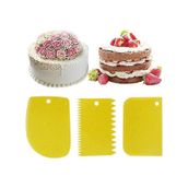 HomeTarz 3'lü Set Silikon Hamur Kesici Doğrayıcı Kazıyıcı Spatula