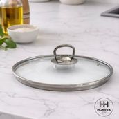 Homiva Home Cam Tencere Kapağı-20 cm