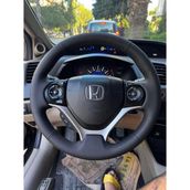 Honda Civic Fb7 Araca Özgü Dikmeli Direksiyon Kılıfı Bentley Deri Siyah