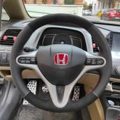 Honda Civic Fd6 Araca Özel Direksiyon Kılıfı Tüylü Alcantra Nokt Siyah