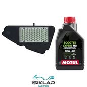 Honda Dio 110 Motul Yağ Ve Hava Filtre Bakım Seti Bs0011
