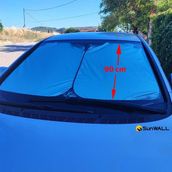 Honda Jazz Için Uyumlu Titanyum Gümüş Oto Güneşlik 150 x 90 cm Büyük Boy