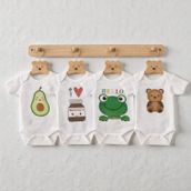 Hoşgeldin Erkek Bebek, Üçlü Set, Mini Boss-Ayıcık ve Kurbağa Baskılı Badi Hediye Seti