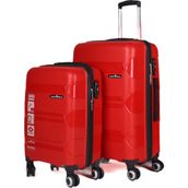Hotowa Gold PP 8011 Kırmızı TSA Kilitli İkili Set Valiz
