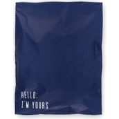 House Of Pack Renkli Kargo Poşeti - 35X45 cm - Lacivert - 100 Adet ' Hello I'm Yours ' Baskılı