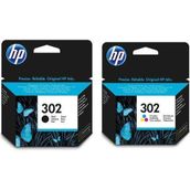 HP 302-F6U65AE 2'li Siyah ve Renkli Kartuş Seti
