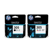 HP 305 Siyah ve Renkli 2'li Kartuş Seti