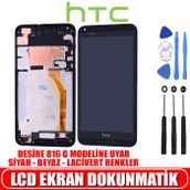 HTC Desire 816F Siyah Dokunmatik LCD Ekran