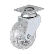 Hts 325 Şeffaf Makaralı Tablalı 50x20 mm 4 Adet Mobilya Tekeri