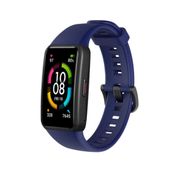 Huawei Honor Band 6 Lacivert Yumuşak Silikon Kordon Kayış