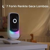 Hubble HBL10 Nursery View Glow 2.8’’ Dijital Ekranlı Beyaz Bebek Kamerası