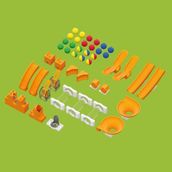 Hubelino 420688 Kiga Marble Run 44 Parça Genişletme Yapım Parçaları