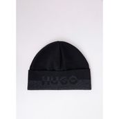 Hugo Siyah Erkek Logo Baskılı Bere 50545552_Xiviso