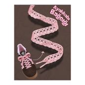 Hugs and Gifts Pembe, Koton Dantel Ayakkabı Bağcığı – 2’li, 145 cm x 2 cm Koton Sneaker Bağcığı, Hediye Aksesuar .🍥⋆