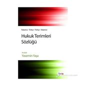 HUKUK TERIMLERI SÖZLÜĞÜ İTALYANCA-TÜRKÇE/TÜRKÇE-İTALYANCA - YASEMIN YAŞA
