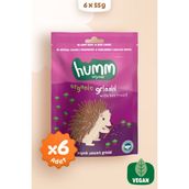 Humm Organic Vegan Pancarlı Grissini Atıştırmalık Paketi - 6 Adet Organik Şeker İlavesiz ve Renklandırıcısız